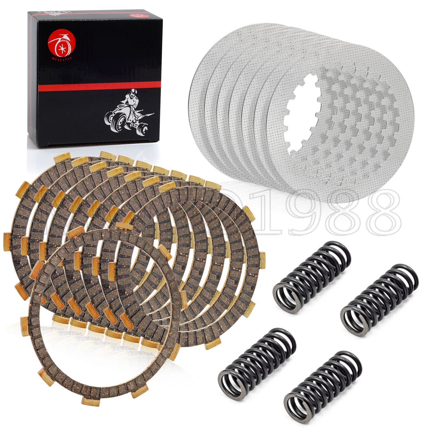 Clutch Friction Steel Plates Kit for Honda VT750C VT750CD Shadow Ace750 (1998–2003)