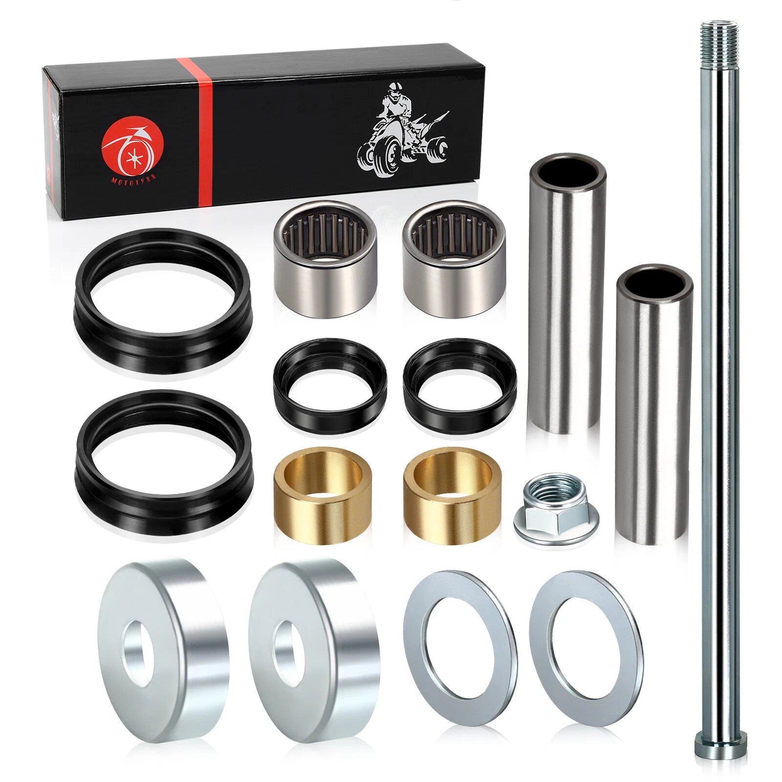 Swingarm Bearings & Seal & Pivot Shaft Kit for Yamaha Raptor 700 700R (2006–2024)