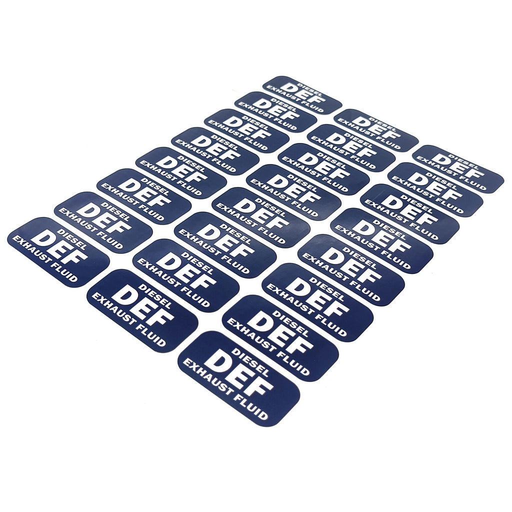 DEF Diesel Exhaust Fluid Sticker Decal for All Vehicles (Weatherproof)