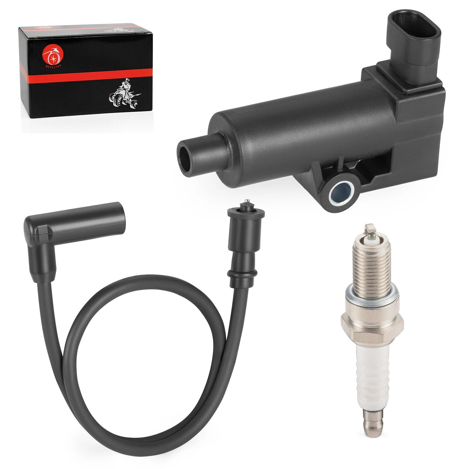 Ignition Coil & Spark Plug Set for Hisun UTV 250 400 450 500 MSU 400 500
