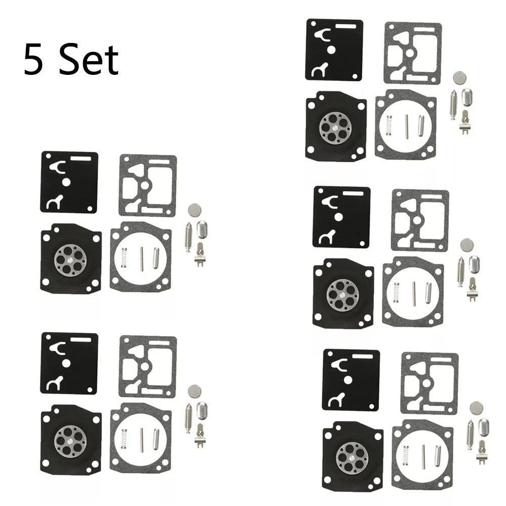 Set of 5 Carburetor Repair Kits for Zama RB-122 Husqvarna 346XP 350 353