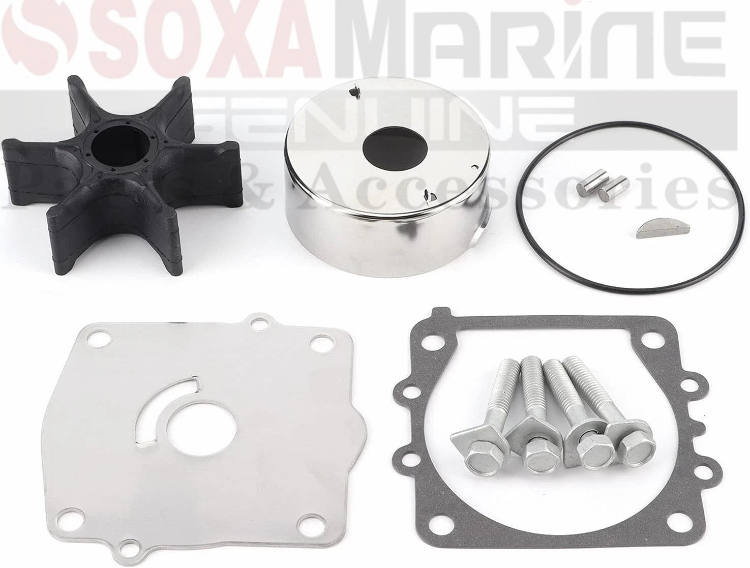 6E5-W0078-A1 Water Pump Impeller Service Kit for Yamaha Outboard (115HP 130HP)