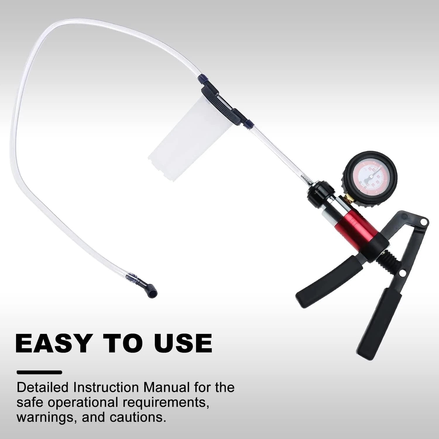 21Pcs Brake Bleeder Kit with Vacuum and Pressure Pump Tester Tool