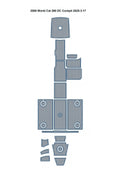 EVA Pads for World Cat 290 DC Swim Platform Cockpit (2009)
