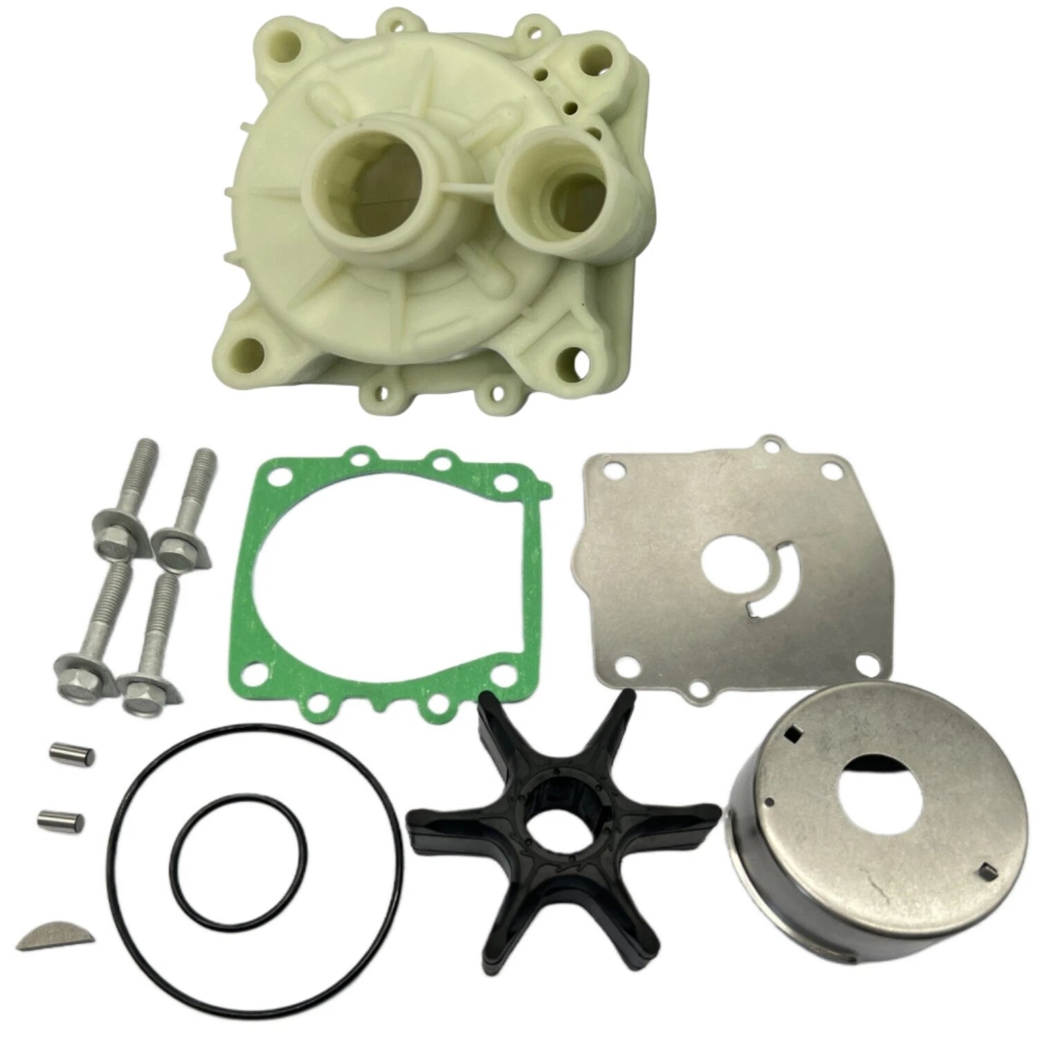 Water Pump Repair Kit with Housing for Yamaha (6E5-W0078-01, 6E5-W0078-3A, 18-3372)