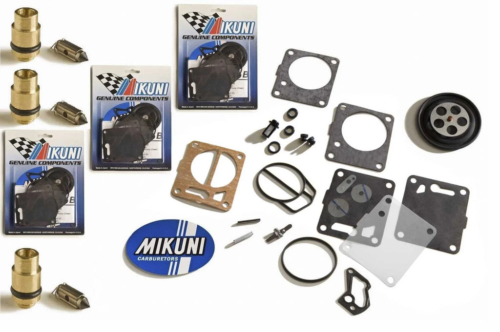 Mikuni Triple Carb Rebuild Kit & Needle Seat for Yamaha GP 1200R (1996–2001)