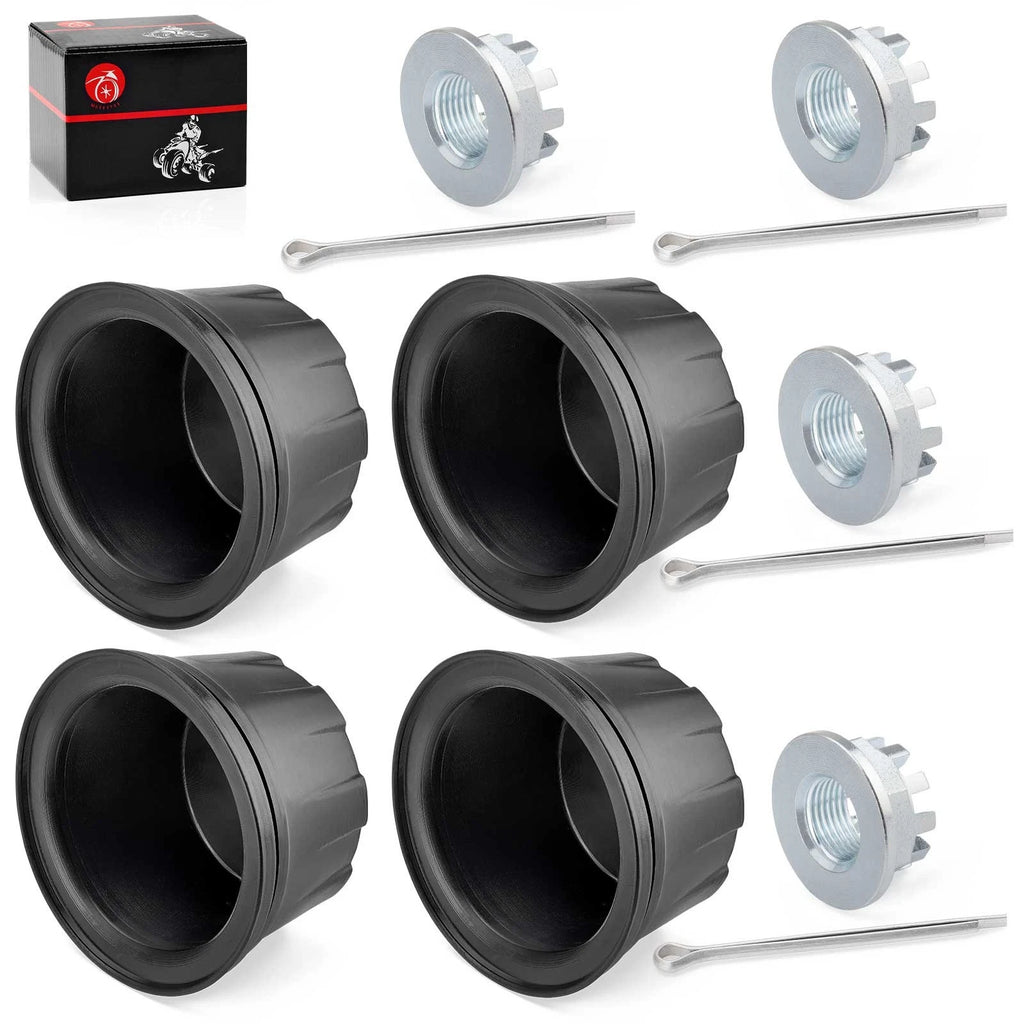 Set of 4 Wheel Center Caps w/ Nut for Honda FourTrax 200 300 (1990–2000)