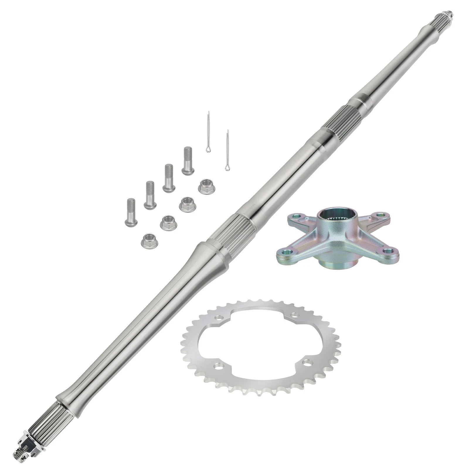 Rear Axle Shaft Kit w/Sprocket Hub Collar for Yamaha Raptor 350 (2004–2013)