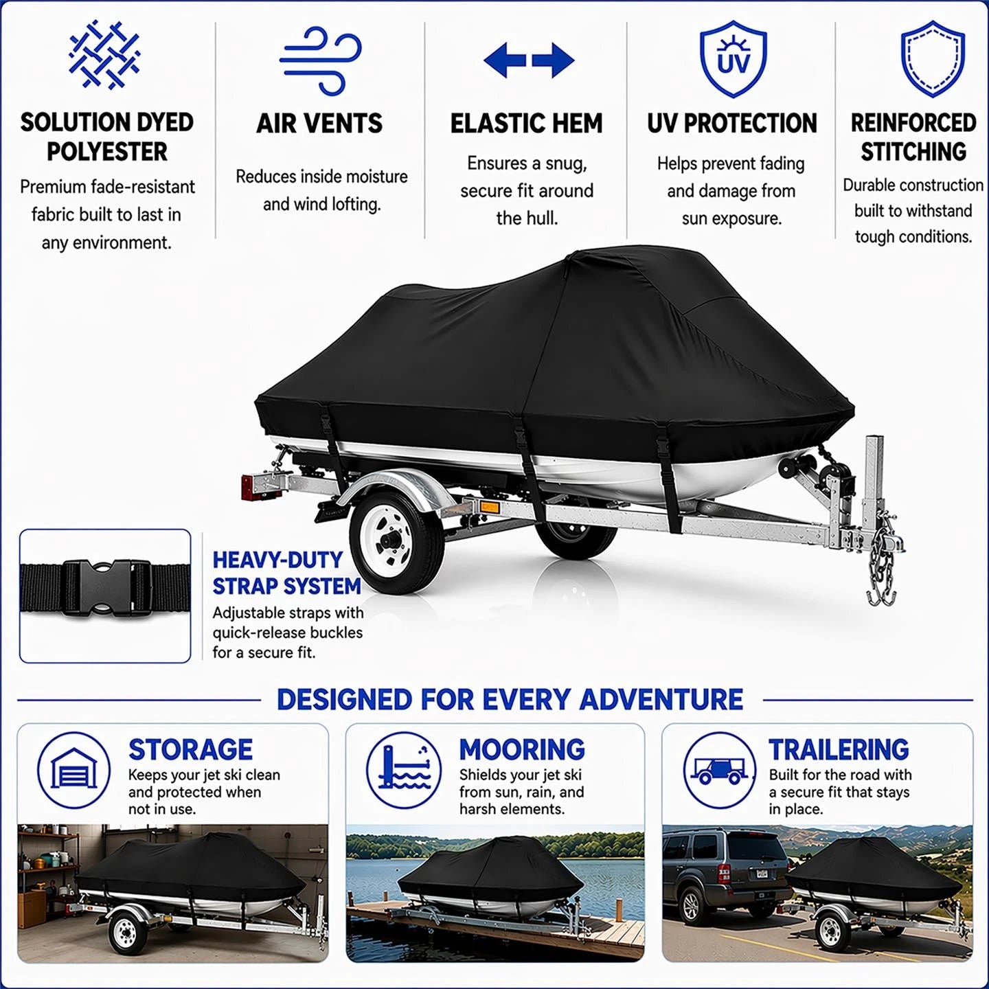 Jet Ski Cover for Sea Doo GTR 230 (2020–2022) All Weather