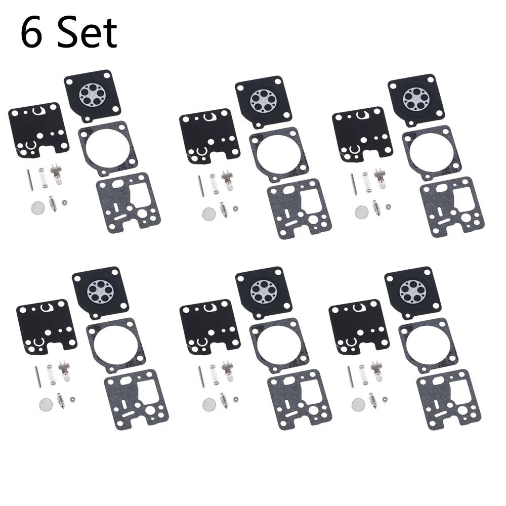 Set of 6 Carburetor Repair Kits for ECHO ES230 ES231 PB230 PB231 GT-200 ZAMA RB-107