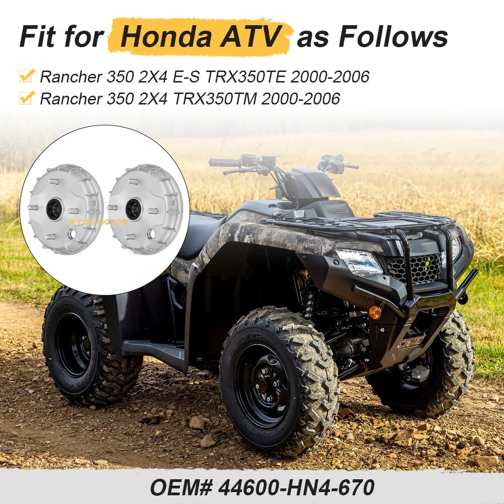 2X Front Brake Drums for Honda TRX350TE TRX350TM 2000–2006