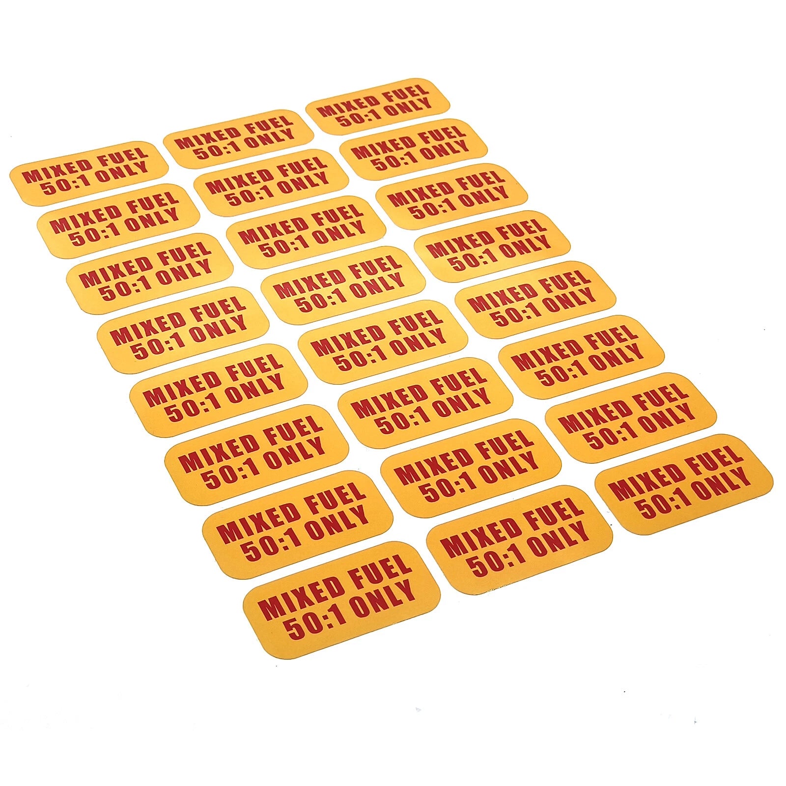 Mixed Fuel Sticker 50:1 for All Makes and Models
