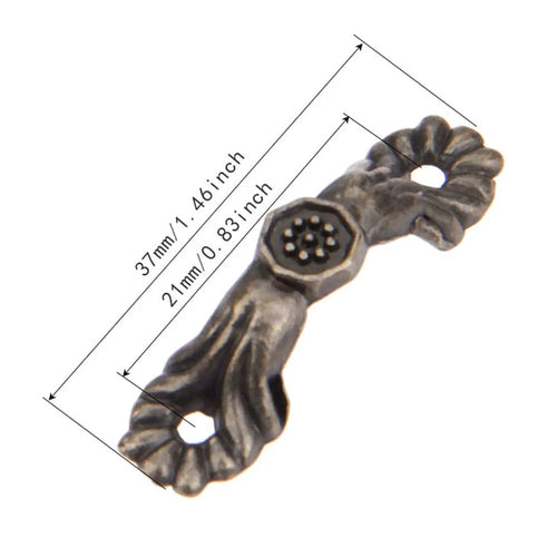 10Pcs Vintage Pull Handle Cabinet Knob Hardware Decor for Jewelry Box