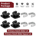 4PC Primary Clutch Slider with Spacer for Yamaha Rhino 660 (2004–2007)