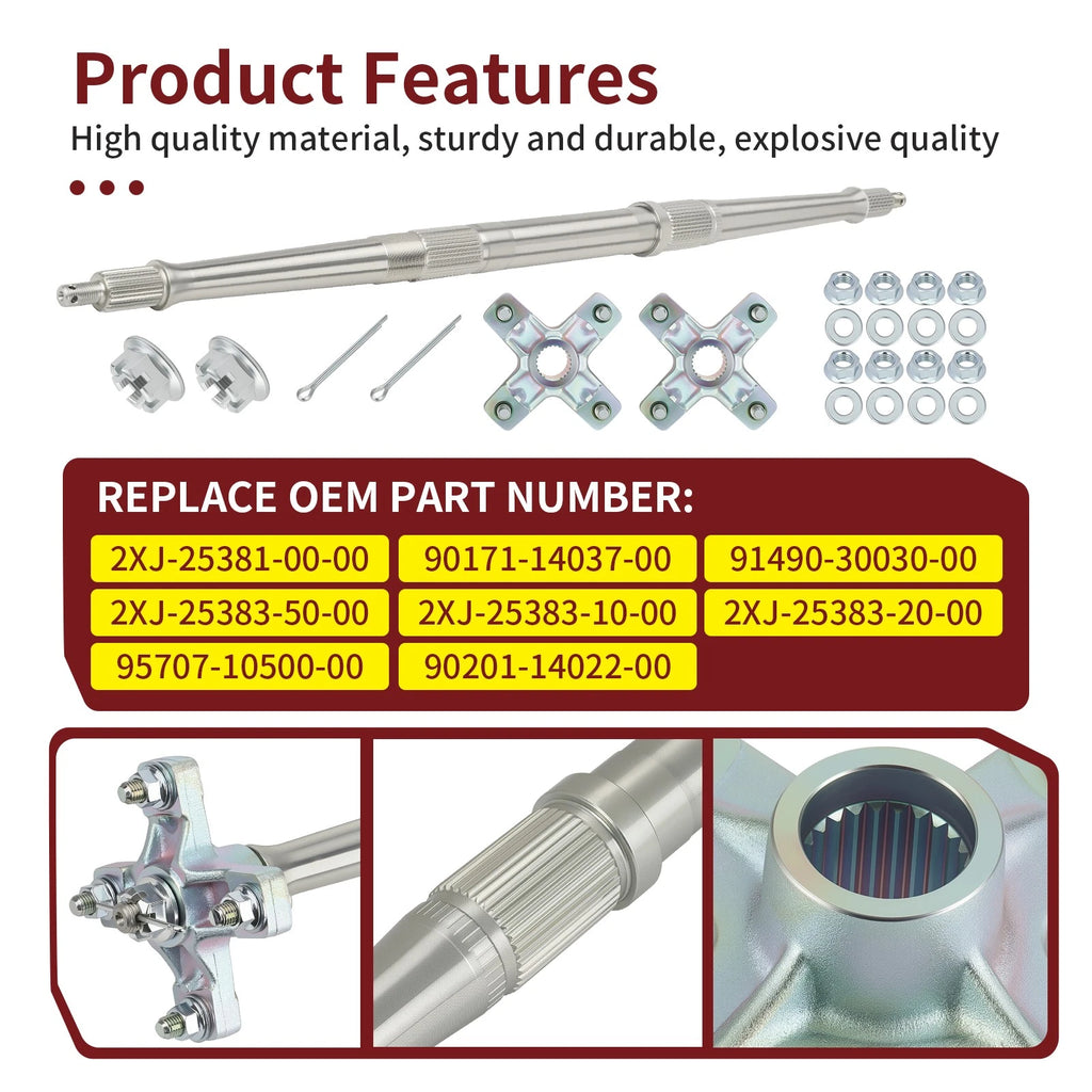 Rear Axle Shaft & Wheel Hubs for Yamaha Blaster (1988–2002) 2XJ-25381-00-00
