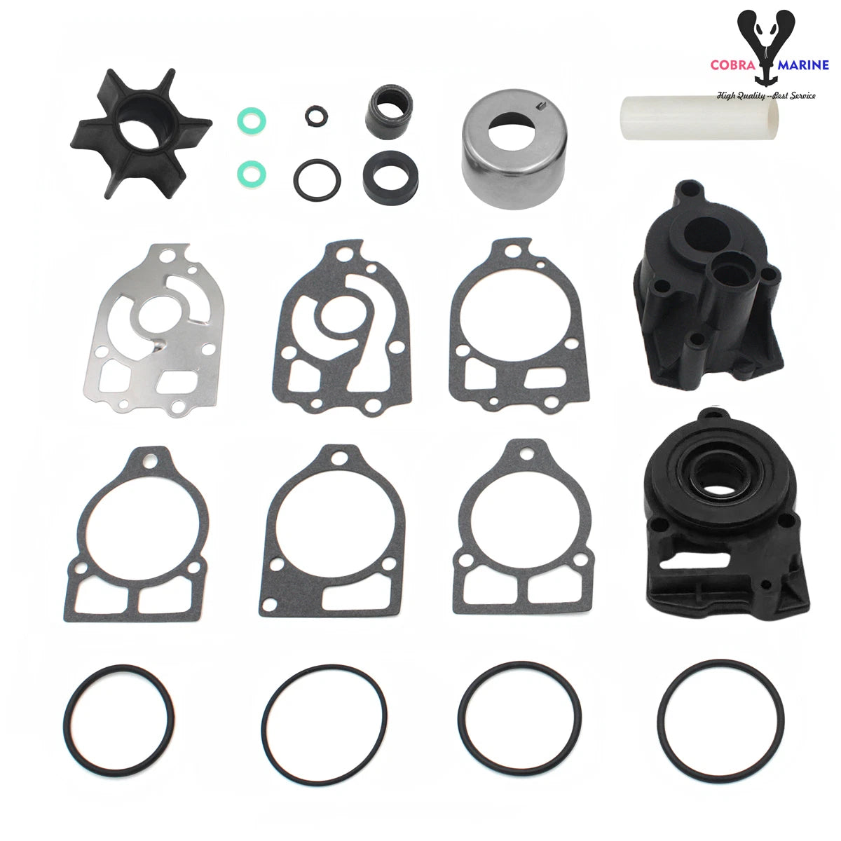 Water Pump Repair Kit for Mercury Mercruiser Alpha One (135-200HP) (46-96148Q8)