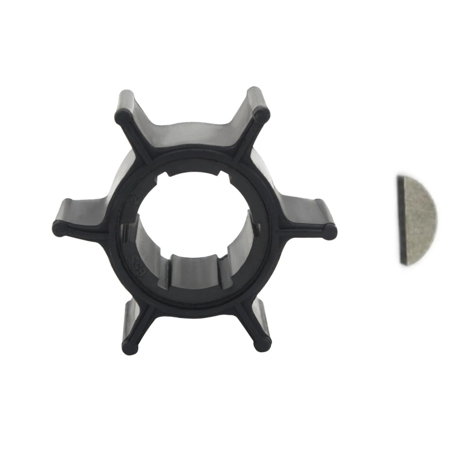 Water Pump Impeller with Key for Yamaha 2 Stroke 6hp 8hp (655-44352-09)