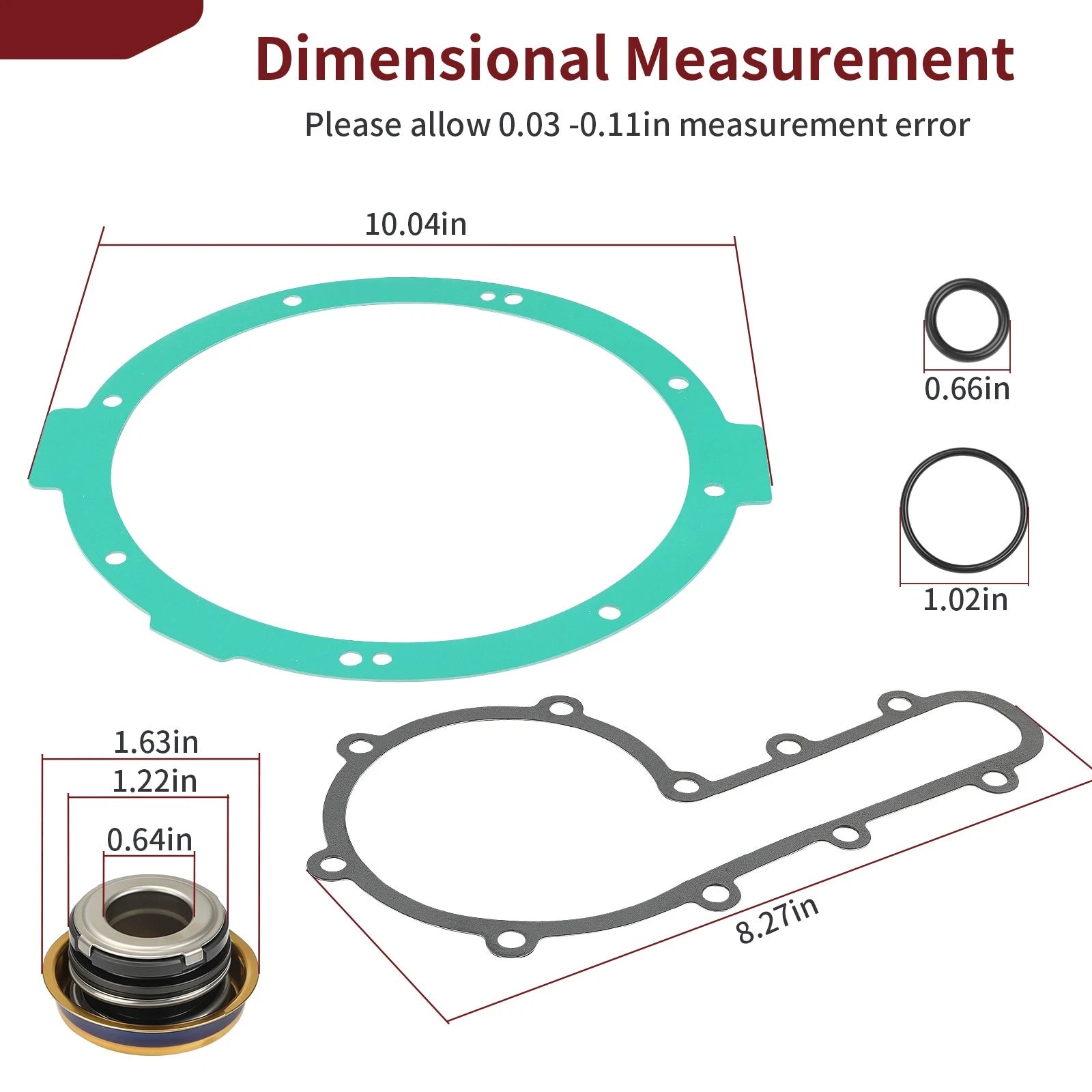 Water Pump Repair & Seal Gasket Kit for Polaris Sportsman XP 850 (2009–2014)