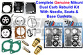 Dual Mikuni Carb Rebuild Kit for SeaDoo GTX (1996–1997) - Needle Seat & Base Gasket