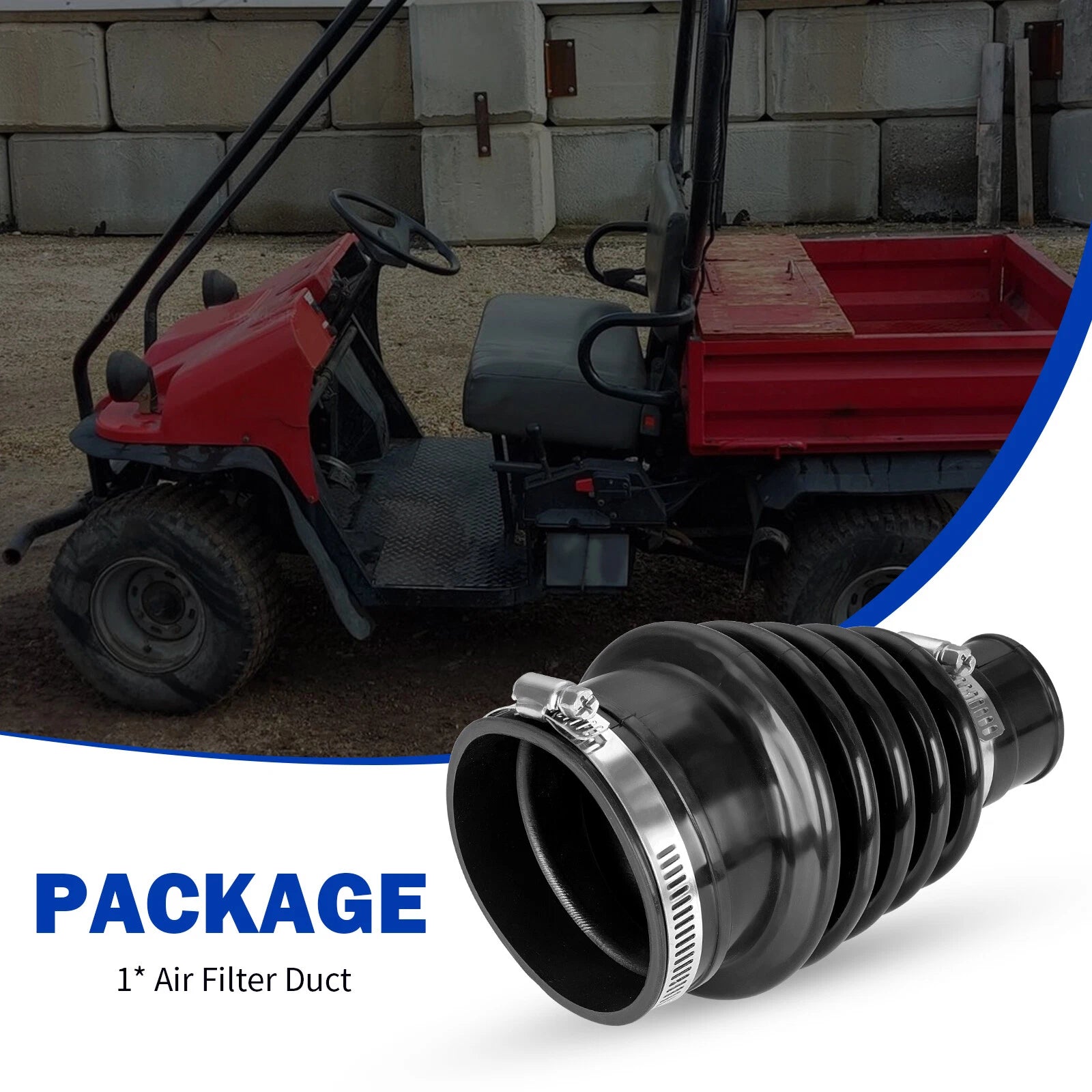 Air Filter Duct with Clamp for Kawasaki Mule 500 520 550 (1991–2004) 14073-1453