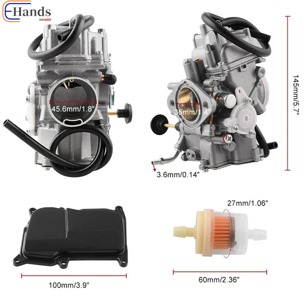 Carburetor w/ Intake Manifold for Yamaha Warrior 350 YFM350X (1987–2004)