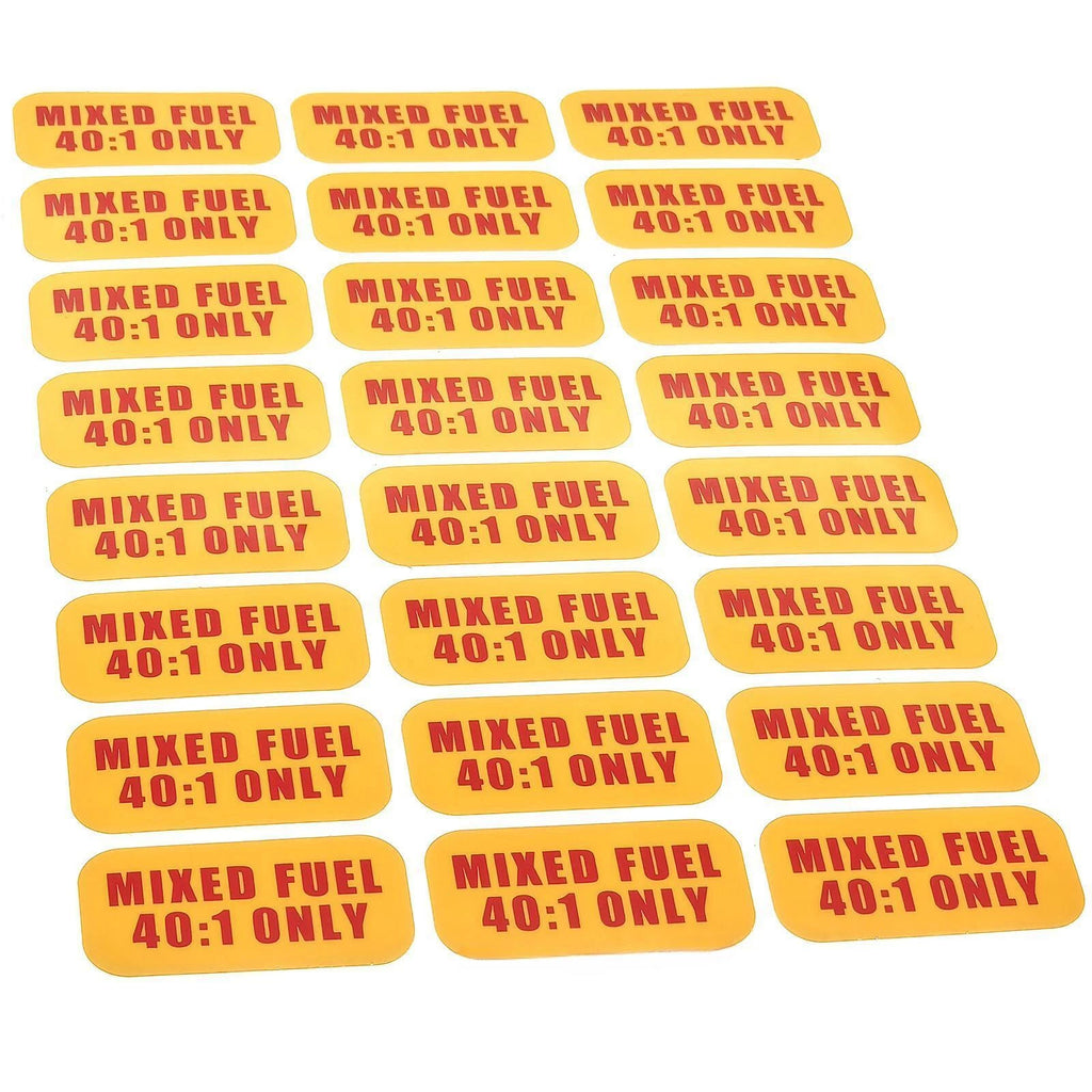 24pcs Fuel Mix Stickers for Automotive Use (1'' x 2'')