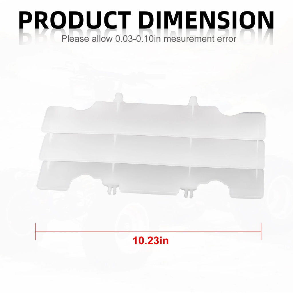 2X Radiator Louver Guard for Honda CR125R (1992–1997) - White