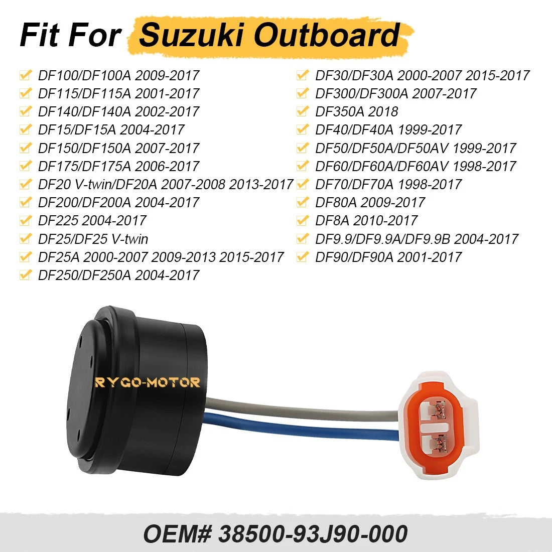 Buzzer for Suzuki DF100 DF115 DF140 DF150 DF175 DF200 DF225 DF25 (38500-93J90-000)