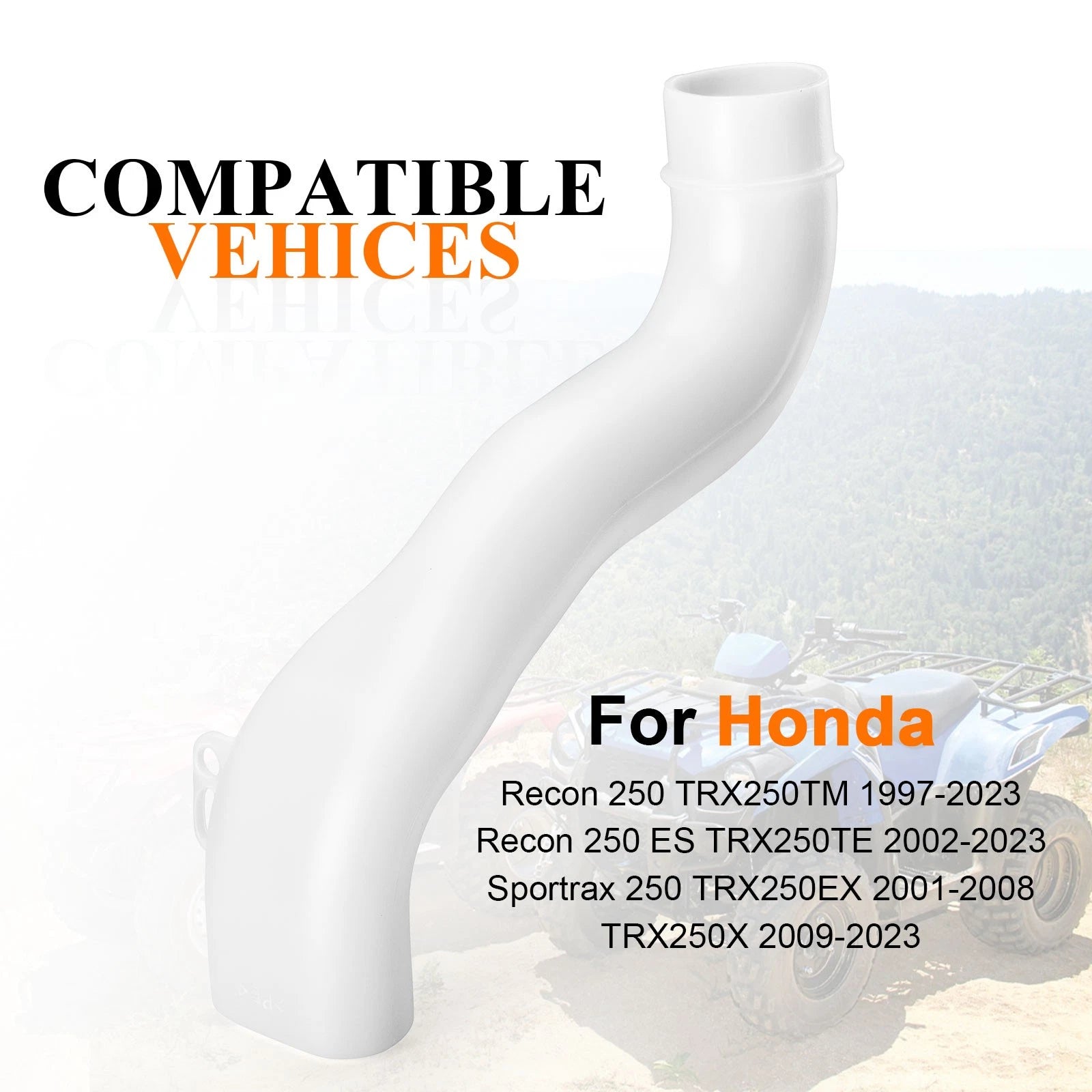 Intake Snorkel Duct for Honda Recon 250 (1997–2023) 17259-HM8-B40 17259-HM8-000