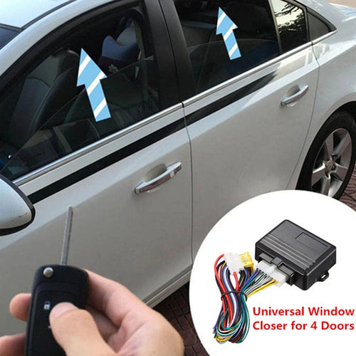 12V Car Power Roll Up Kit for 4 Door Vehicles (Automatic Window Closer)