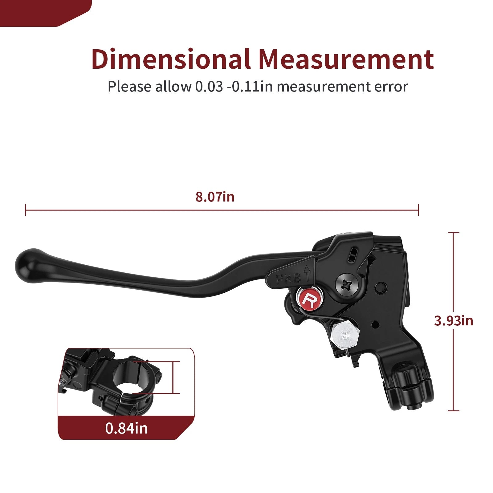 Left Hand Rear Brake Lever Assembly for Honda Rancher 420 TRX420FE (2007–2014)