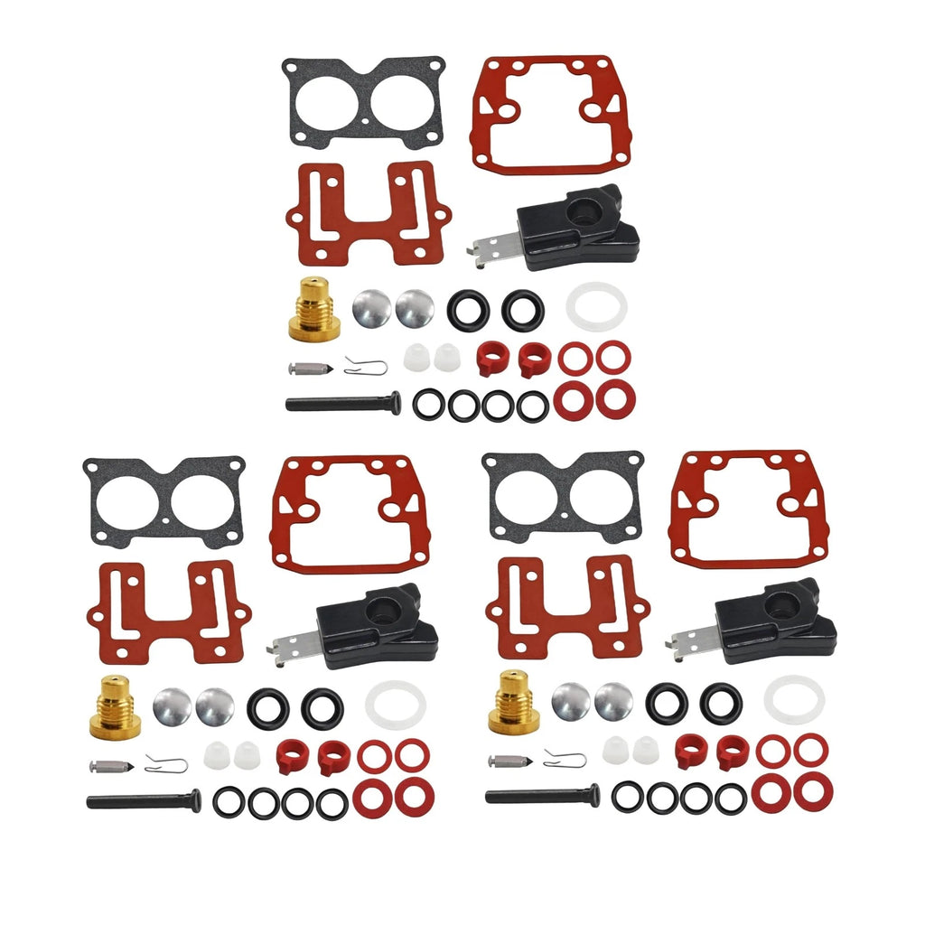 3Pcs Carb Rebuild Kit for Johnson Evinrude V4 (1985–1995) 435443