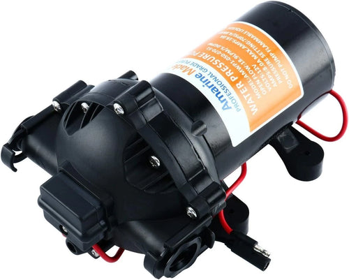 12V Washdown Pump Kit 5.0GPM 70PSI for Caravan RV Boat Marine Yacht