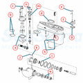 Seal Kit for Johnson Evinrude Lower Gearcase 35-75hp (396355, 18-2659)