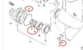 Lower Unit Gearcase Seal Kit for Suzuki 5/6/8HP Outboard (09282-14002, 09289-14002)