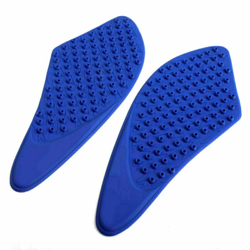 Blue Tank Traction Gas Pad Knee Fuel Side Grips for Kawasaki ZX-6R (2007–2008)