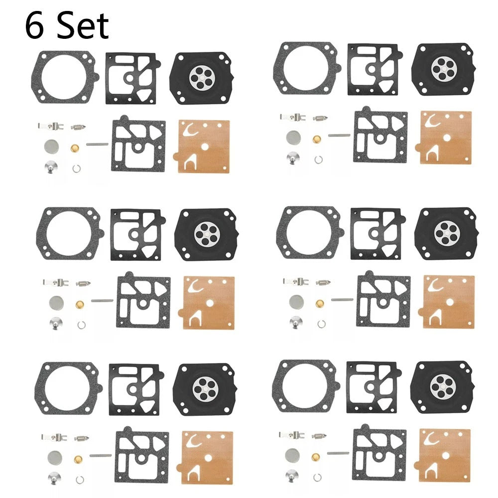Set of 6 Carburetor Repair Kits for Walbro K22-HDA (Chainsaw)