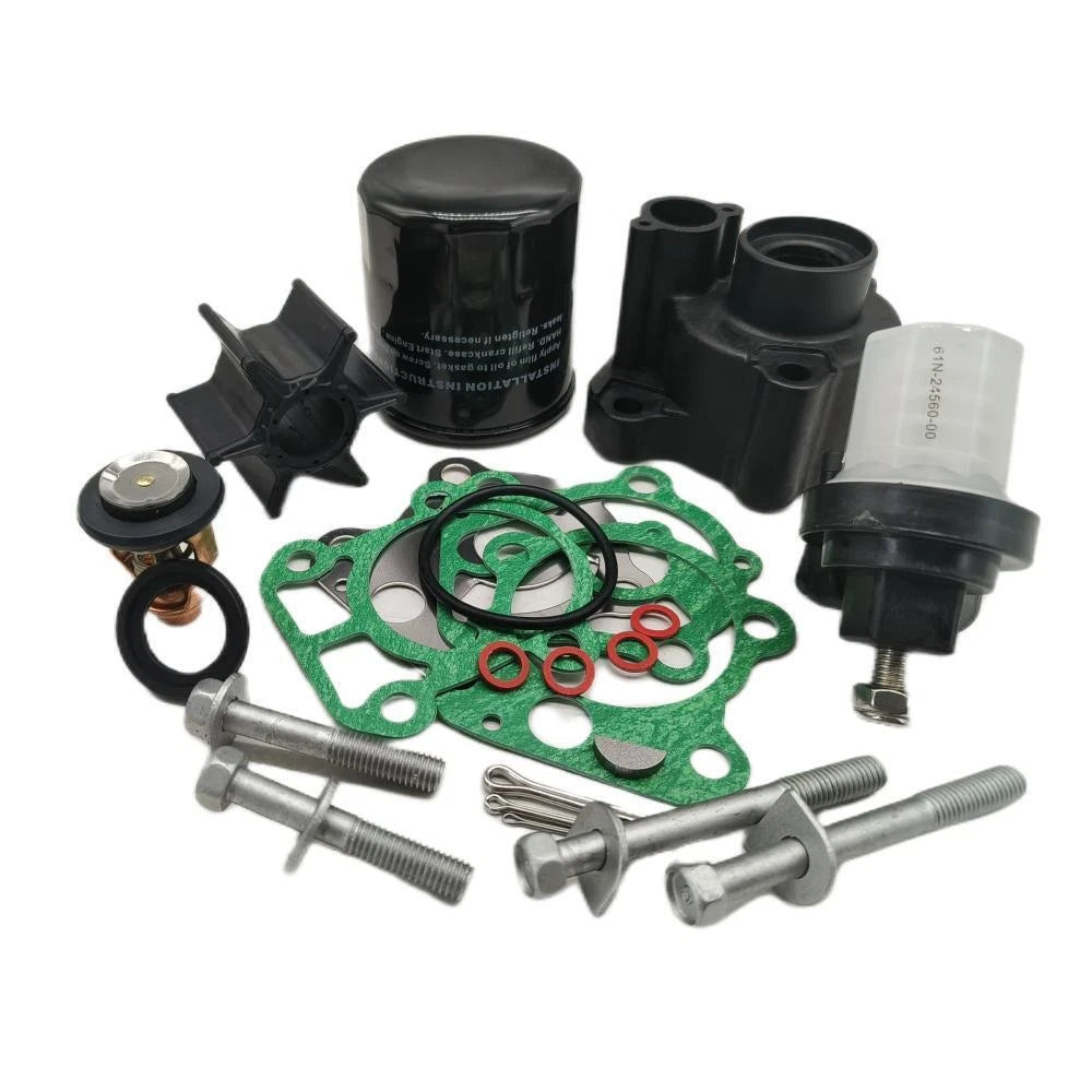 Outboard Maintenance Kit for Yamaha F80A F100A (4-Stroke) w/Thermostat, Oil Filter
