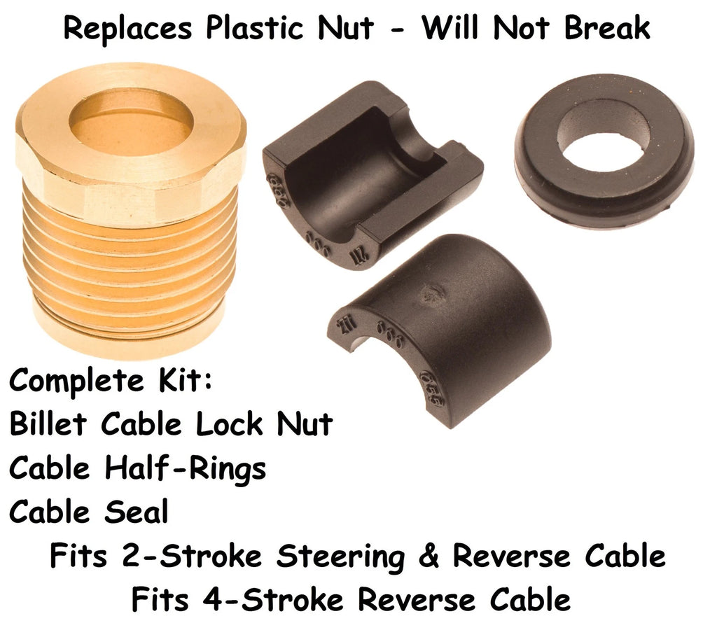 Billet Cable Lock Nut Seal & Half Ring Kit for Sea Doo (211100009, 277000055, 277001729)