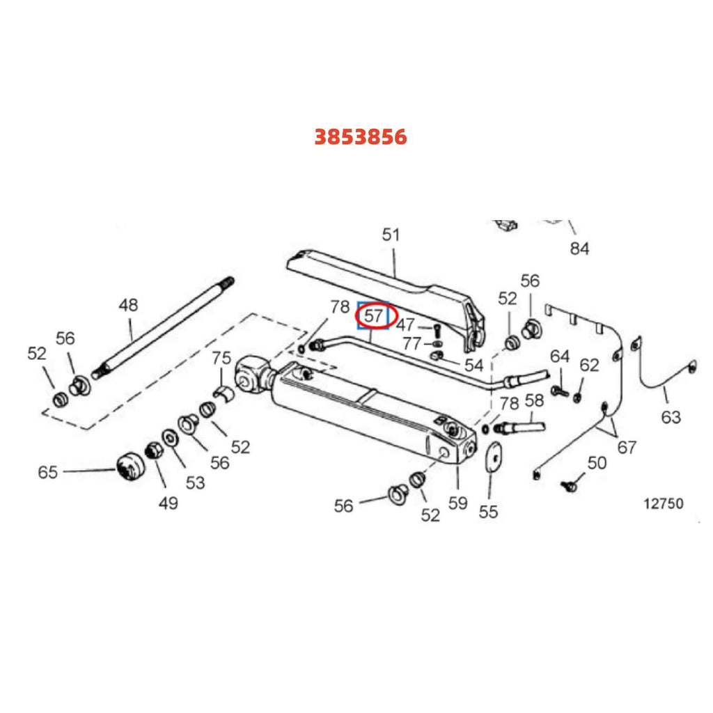 Hydraulic Trim Hose for Volvo Penta SX-C DP-S SX-SLT (Replaces 3853856, 985616)