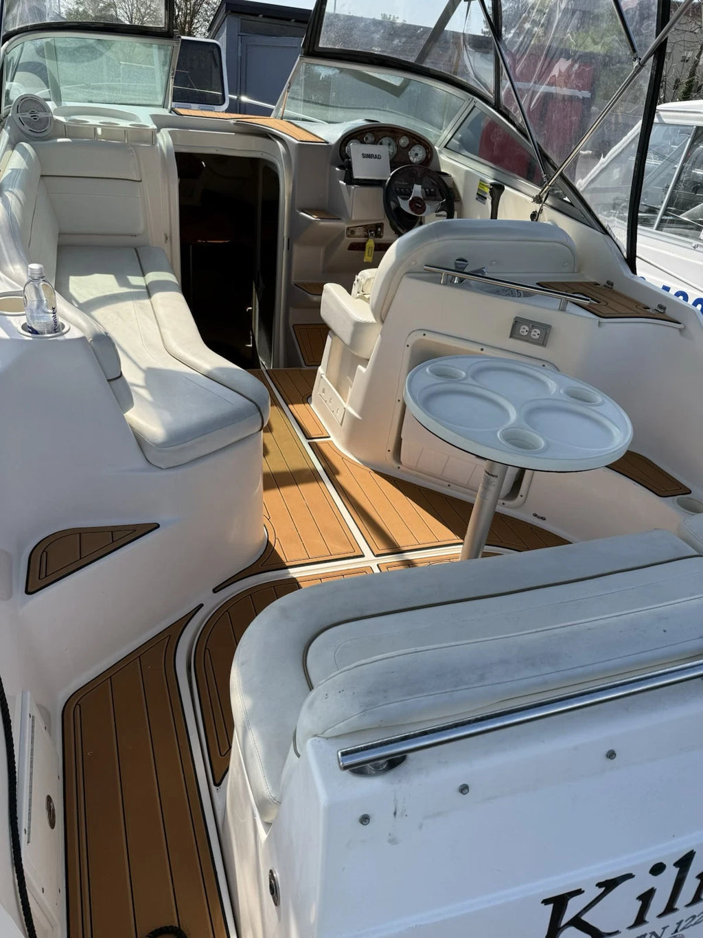 EVA Teak Decking Floor Pad for Rinker 250 Fiesta Vee (2004)