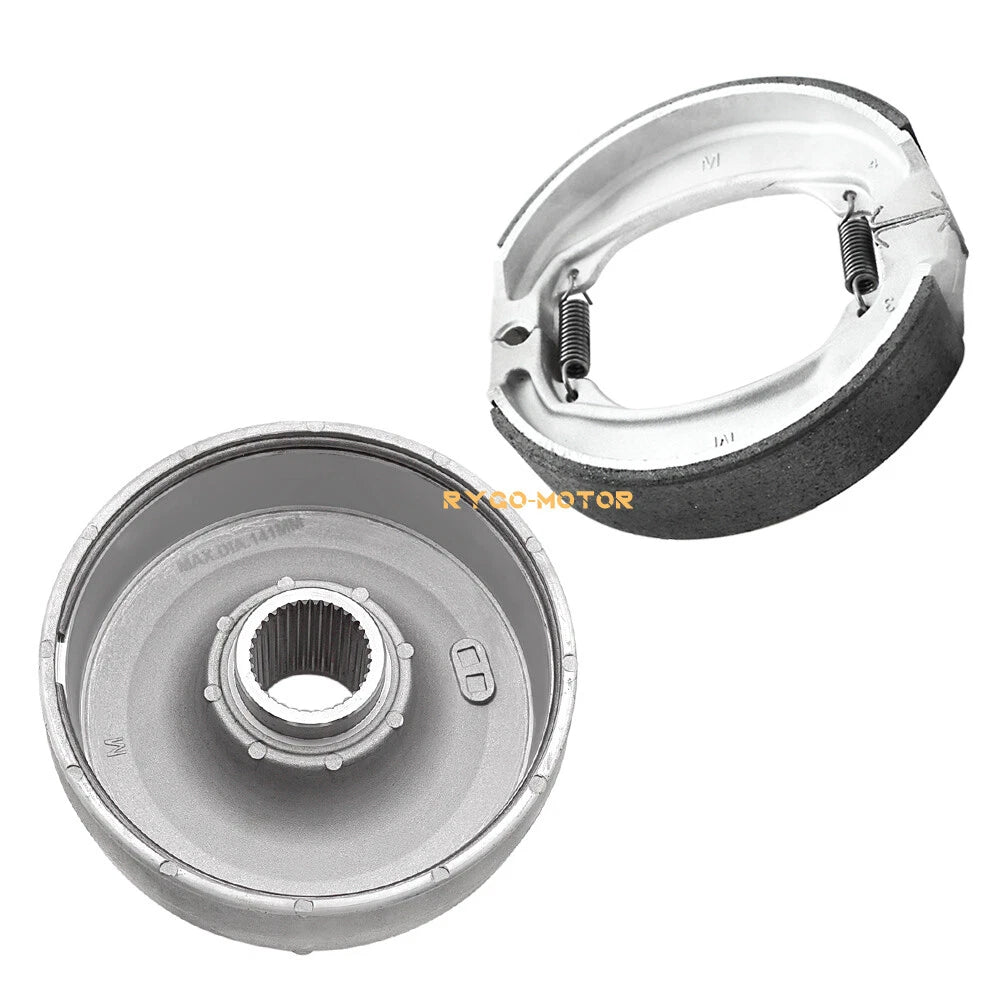 Rear Brake Drum & Brake Shoes Kit for Honda Recon 250 TRX250TE (2002–2023)