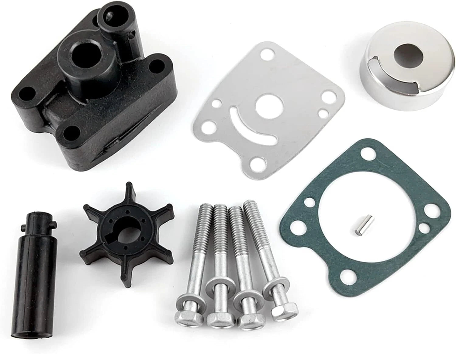 Water Pump Rebuild Kit for Yamaha Marine 4hp 5hp (6E0-W0078-A2, 6E0-W0078-00)
