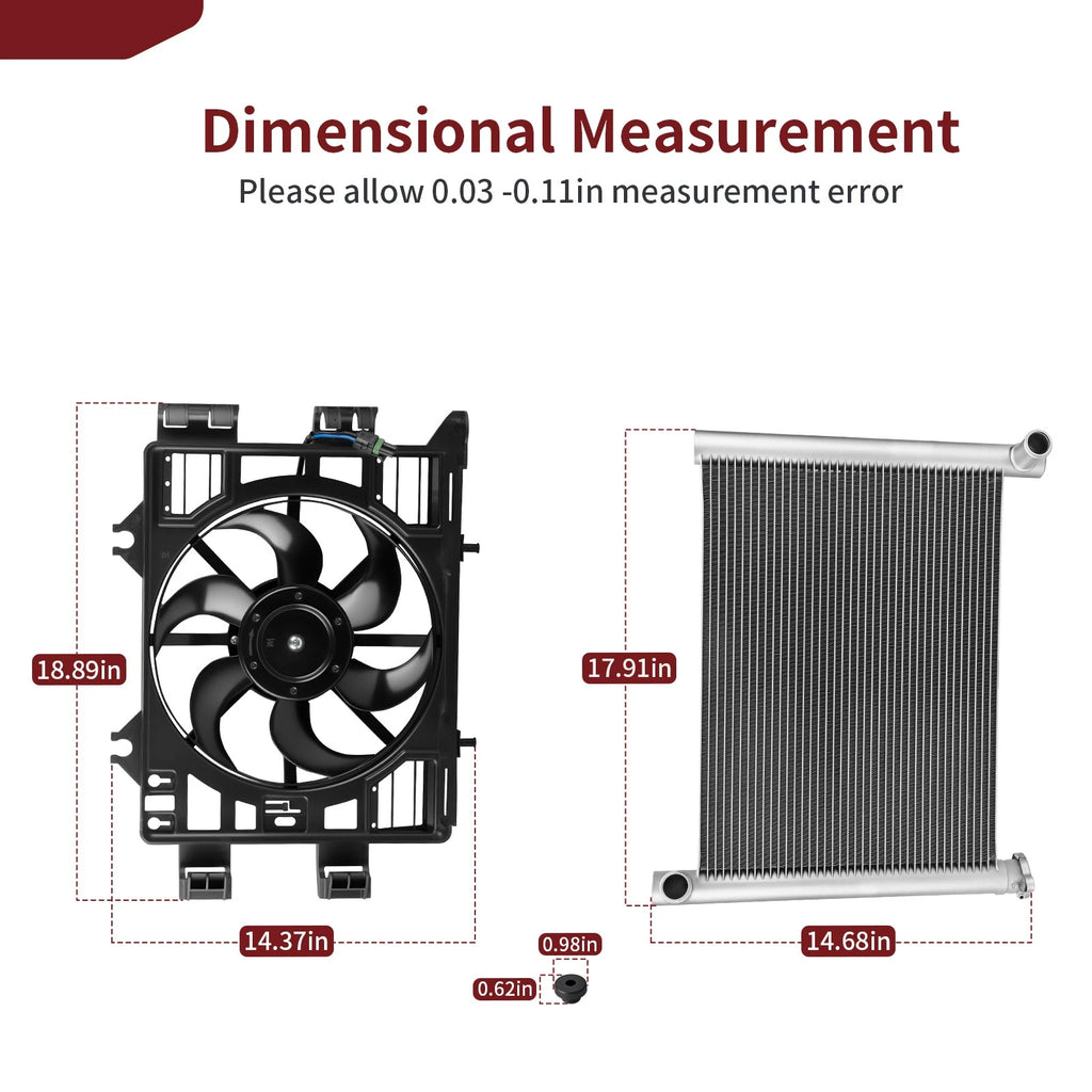 Radiator & Fan Shroud Kit for Polaris Scrambler 850 (2013–2025) 1240404 2415279