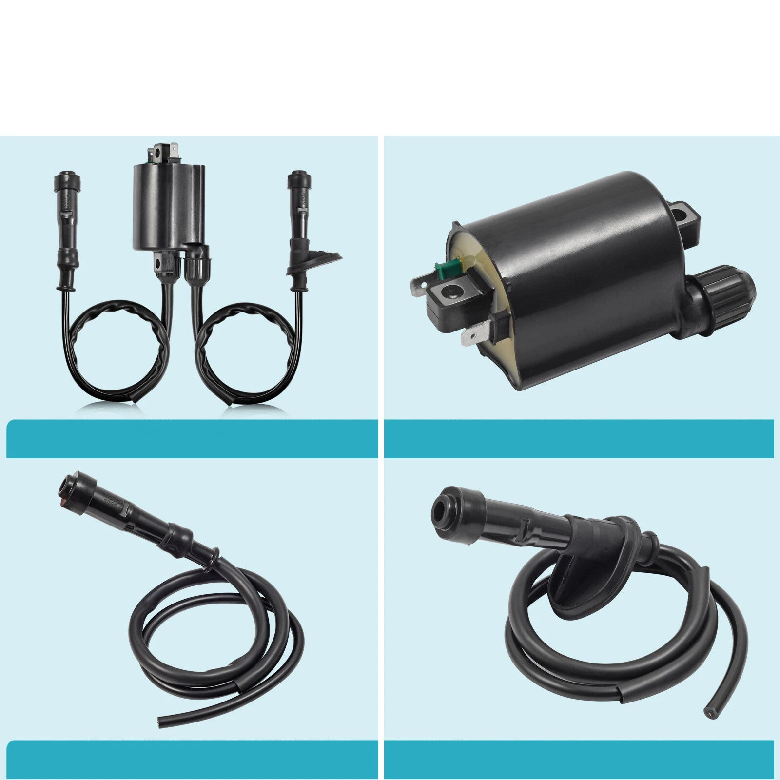 Ignition Coil and Spark Plug Cap for Honda Shadow Spirit 750 VT750 (2001–2013)