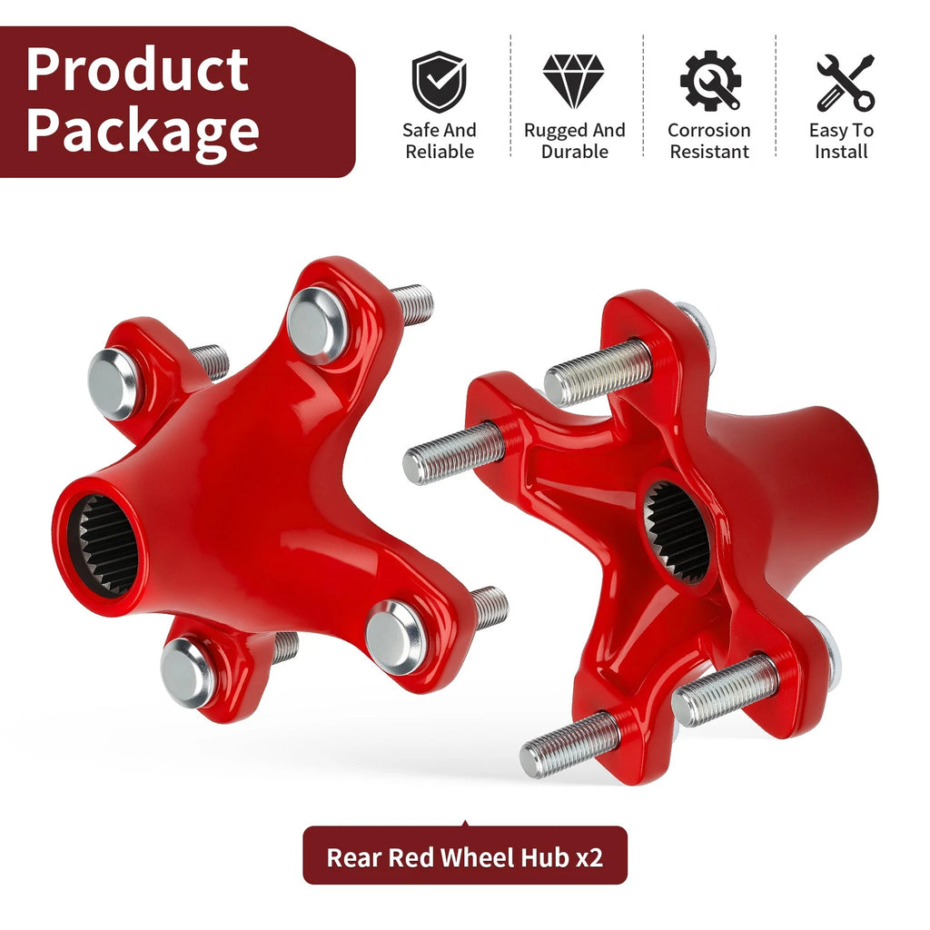 Set of 2 Rear Wheel Hubs 42410-HN6-A20 for Honda Sportrax 400 TRX400EX (1999–2008)