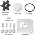 Water Pump Impeller Kit for Yamaha 2-Stroke 20 25 HP Outboards (1990–2023) 6L2-W0078 20D 25N