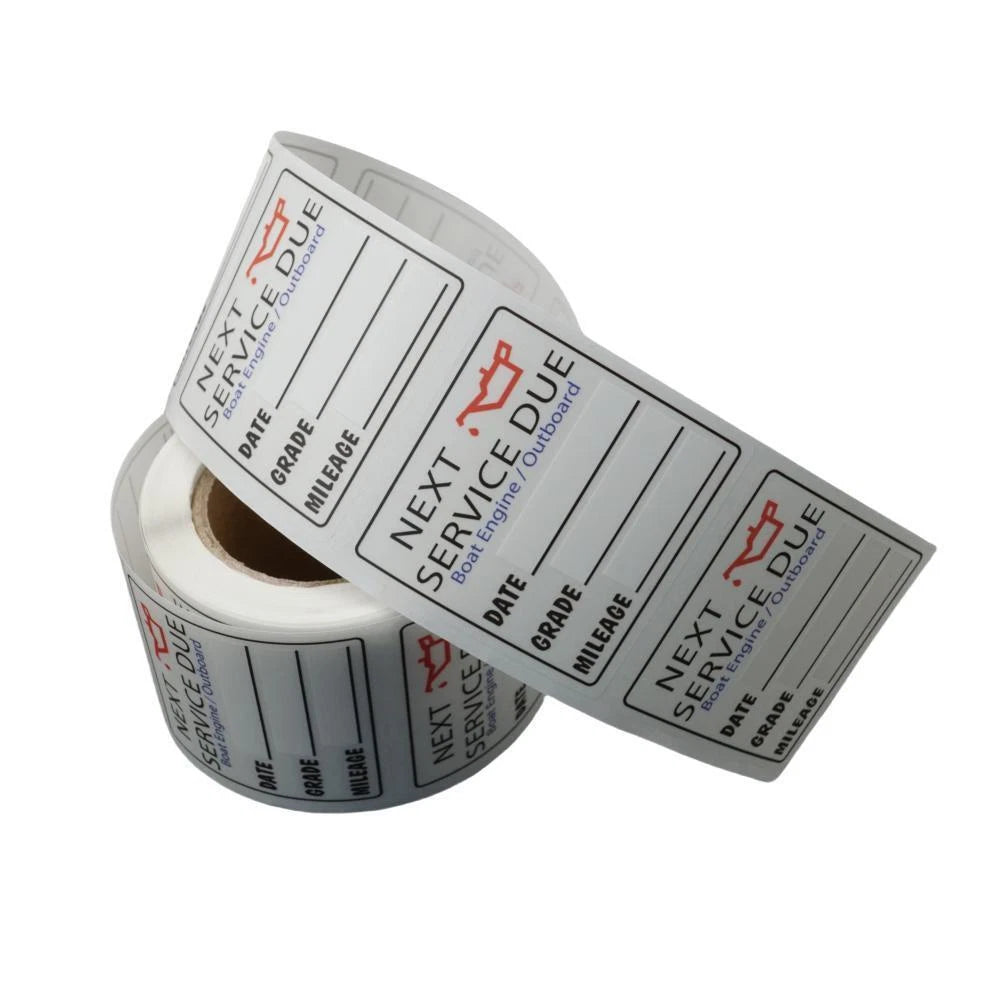 Next Service Due Reminder Oil Change Stickers for All Vehicles (200 Pack)