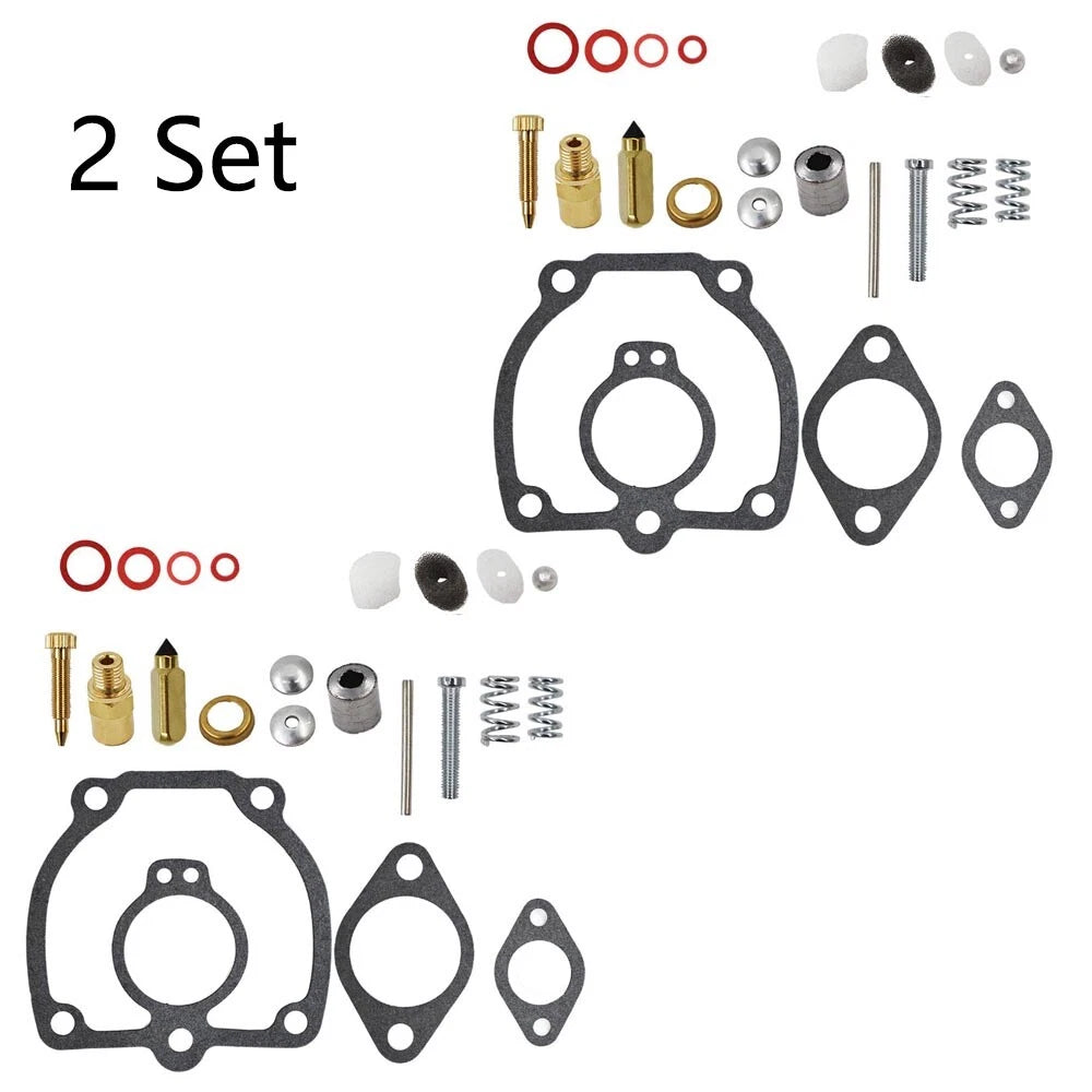 Set of 2 Carburetor Gasket Kit for International IH Farmall Super H M W4 O4 W6 O6