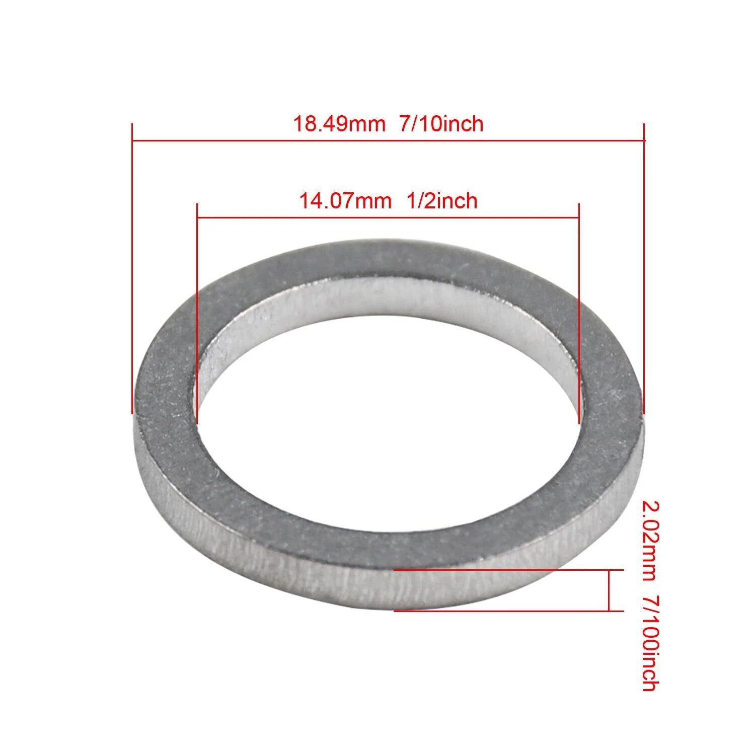 4Pcs Oil Drain Plug Gasket for Yamaha Outboard F100 F115 F150 F15 (2000–2023)